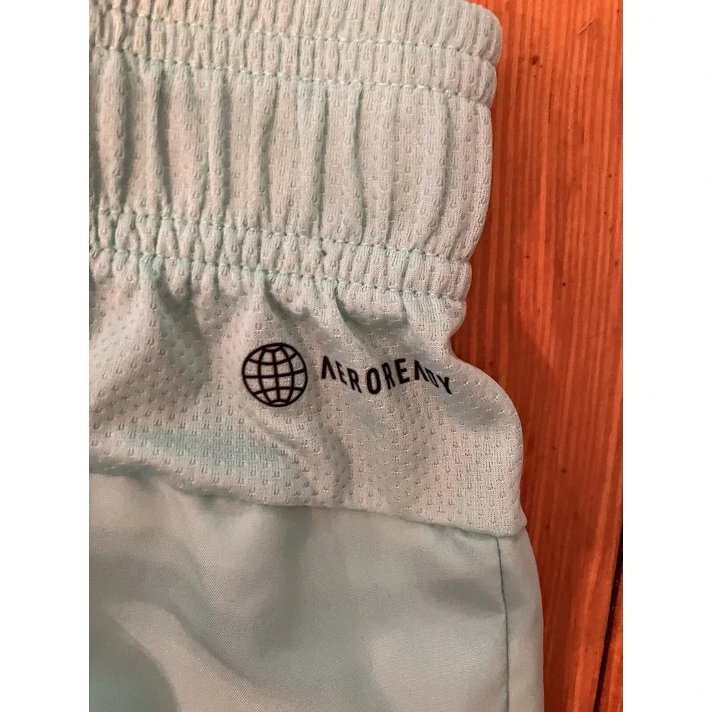 Adidas Aeroready Training Shorts Size Small S‎ Logo Mint Green activewear